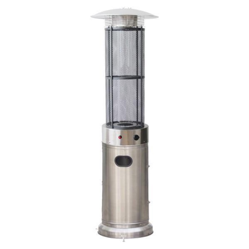 Eurolamp 147-29608 Σόμπα Μανιτάρι Υγραερίου Επιδαπέδια Σωλήνα 11KW Inox 